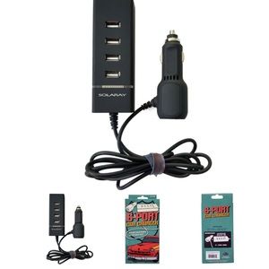 Six port car charger extend charging to your backseat with this charger